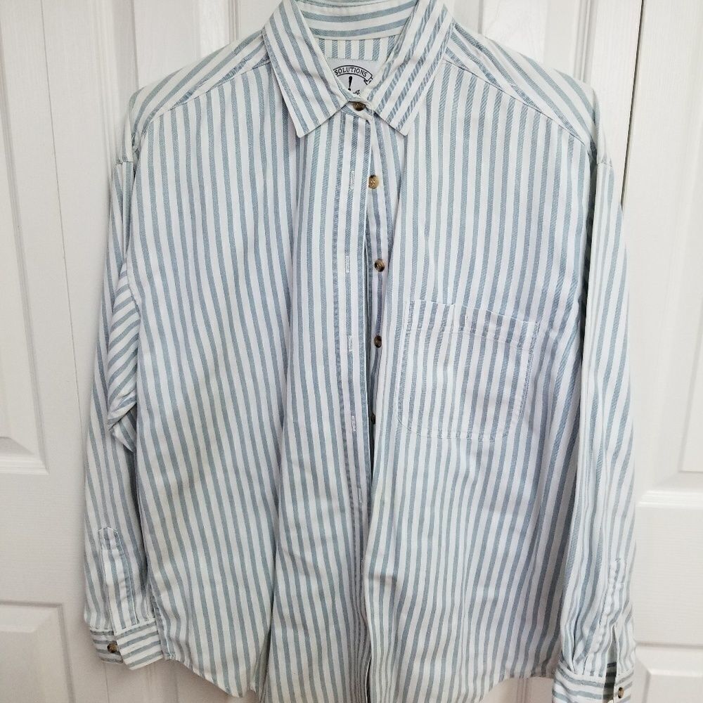 Solutions Button Up Long Sleeve